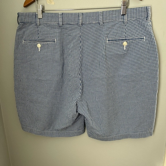 Jos. A. Bank Blue and White Flat Front Shorts - Picture 2 of 9